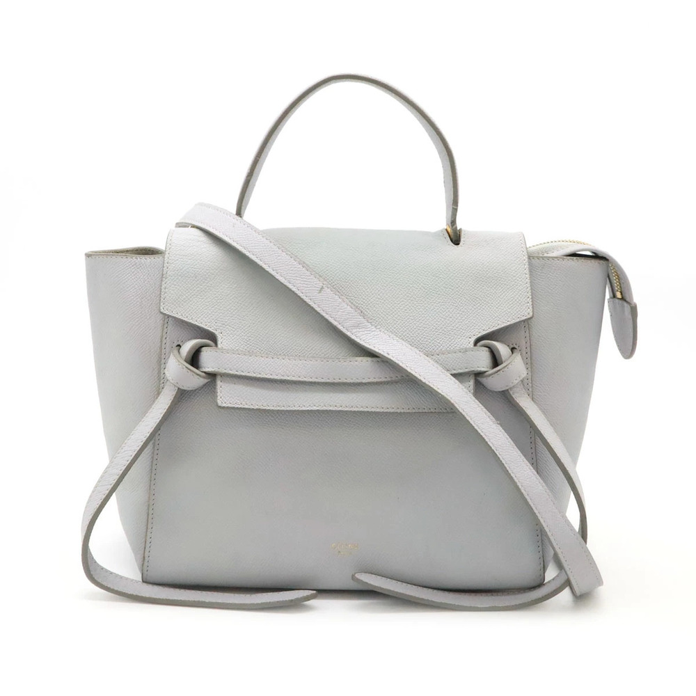 Celine Belt Bag 2way Crossbody Leather Baby Blue